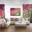 « fractal fleur », impression sur toile tendue rose/vert-18439585