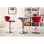 Rouge avec fonction pivotante à 360 degrés, base de 2 et similicuir, base réglable en hauteur, pivotante, siège, modernisation contemporaine-1507856053