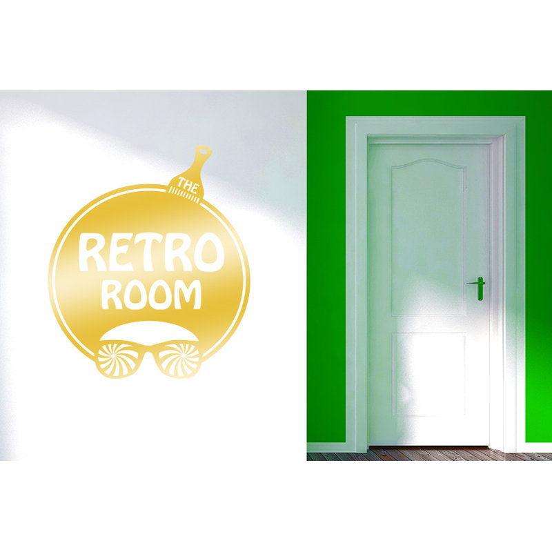 Wall Decal, Shiny Gold, Large