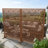6 ft. H x 4 ft. W Metal Privacy Screen Fence Panel Flower Pattern-55887643