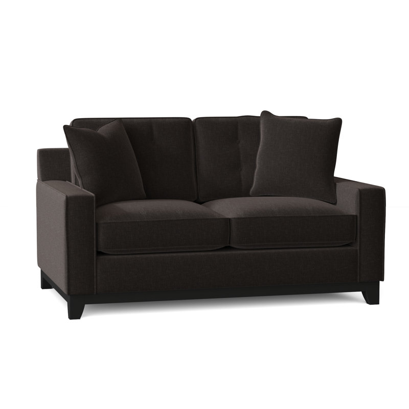 Carollton Upholstered 62'' Loveseat, Napa Storm Chenille