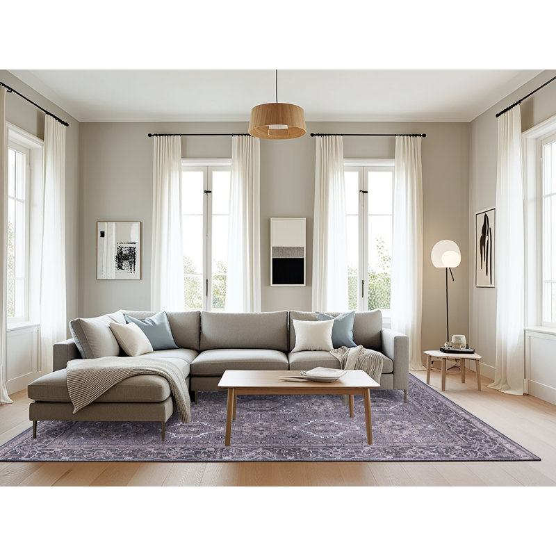 Tapis oriental gris Arakadz, Rectangle 8 pi x 10 pi