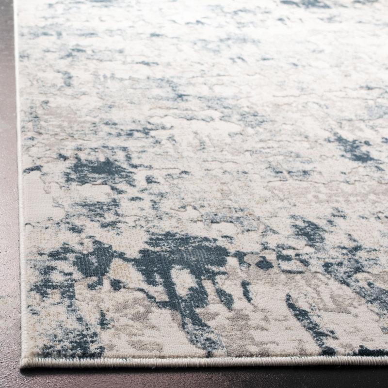 Dyllan Vogue Performance Abstract Rug, Round 6'7"