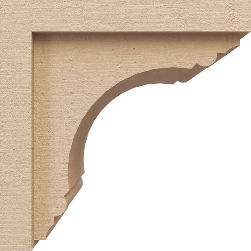 Corbeau en bois de cèdre brut Warren Rough 8 po x P 8 po x H 8 po, H 8 po x l 8 po x P 8 po