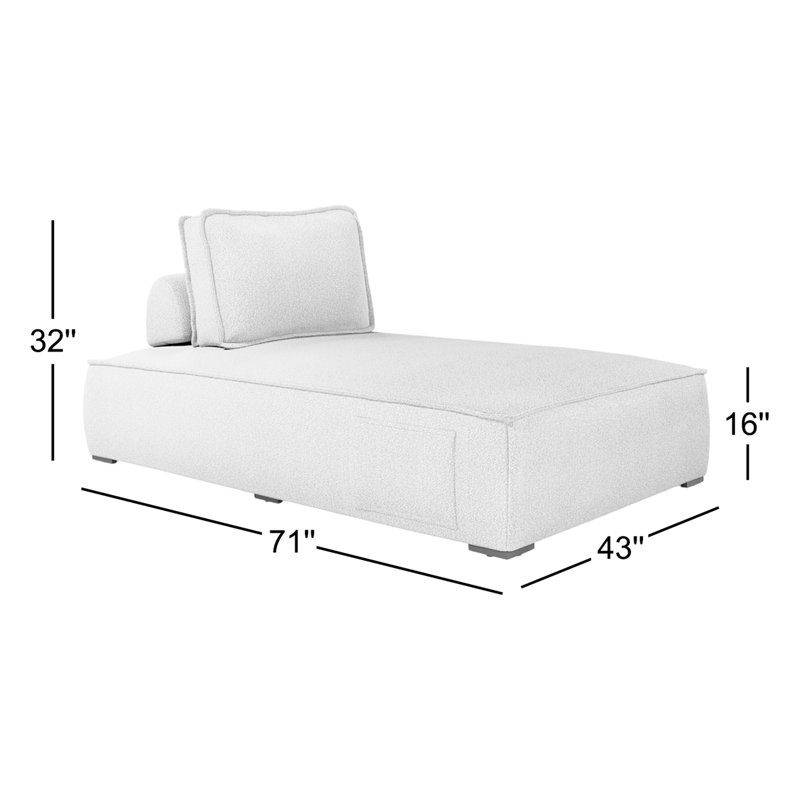 Chaise d'extérieur en grège texturé Mirri