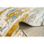 Tapis de luxe à motif abstrait beige, doré et bleu-447819789