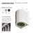 Artisan Concrete Collection Corinthian Wall Sconce Fixture Cream White
