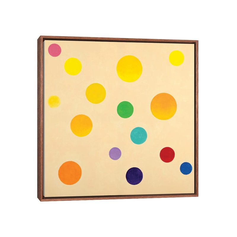 Upon The Sun Kissed Earth by Yolanda Fernandez-Shebeko - Painting on Canvas, Brown Floater Frame, 66.04 cm H x 66.04 cm W