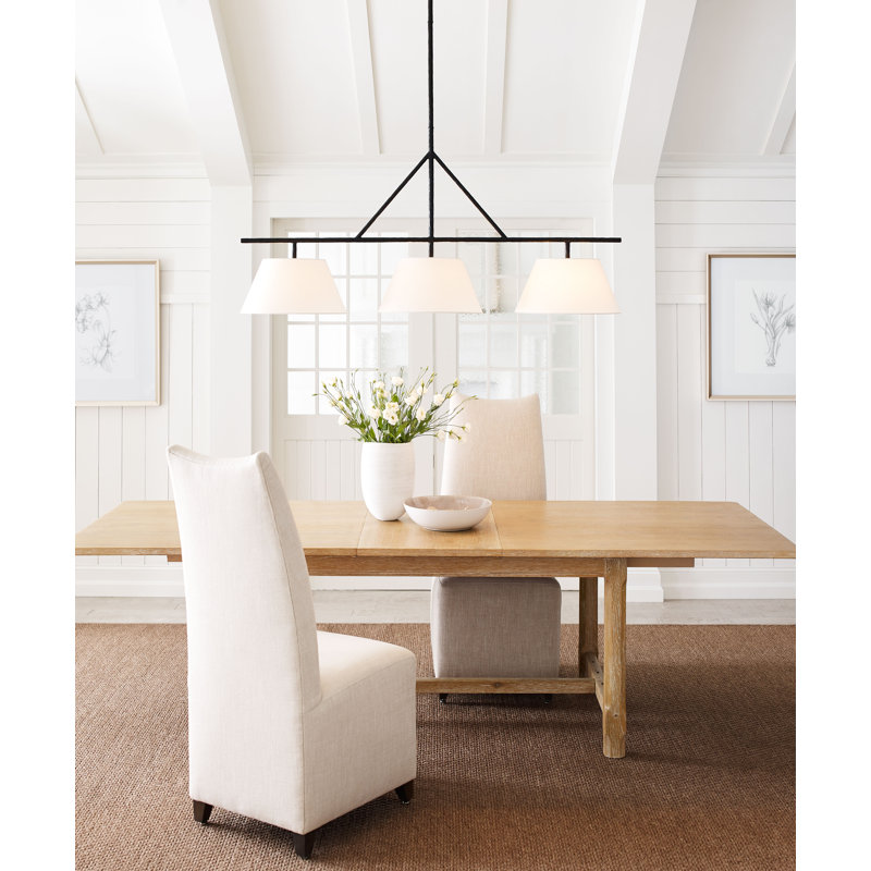 Suzanne Kasler Collette Large Linear Pendant, Aged Iron