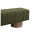 Banc de salle à manger rembourré Green Boucle