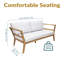 Causeuse de jardin en acacia Bodie