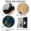 Branche de cerisier bleu I - paysages, bonsaï sur toile, 2 pièces-460108526-460108433-460108434