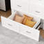 Fold-Out Murphy Bed Chest with Built-In Power Outlets and Storage Drawer