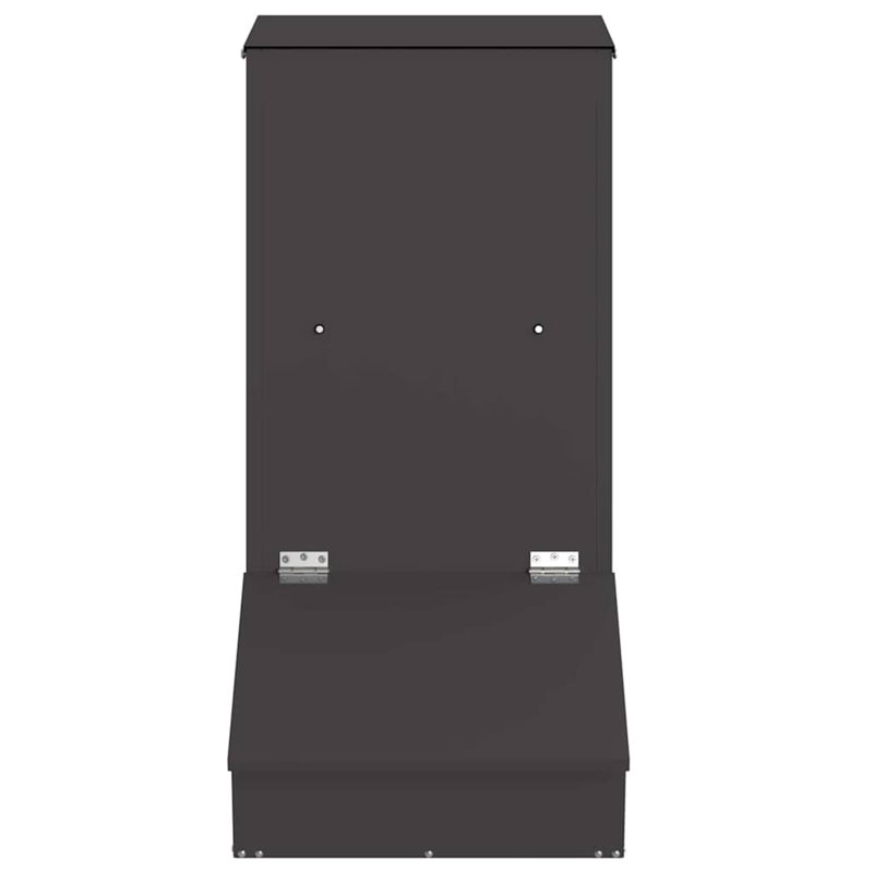 Cold-Rolled Steel Feeder, 76cm H x 55cm W x 38cm D, Black