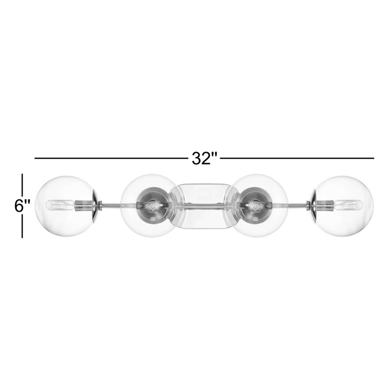 Appliquee à bras 4 lumières Caudill