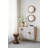 D15.5X2.5" Natural Brown Teak Wood Mirror With Live-Edge Design