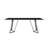 Tyreece Glass Top Metal Base Dining Table