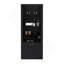 Cabinet 4 niveaux, porte-verres à vin, armoire à vin, armoire à boissons alcoolisées, casiers à 10 bouteilles, 4 tablettes, noir