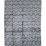 Hand Woven Silk and Wool Geometric Area Rug