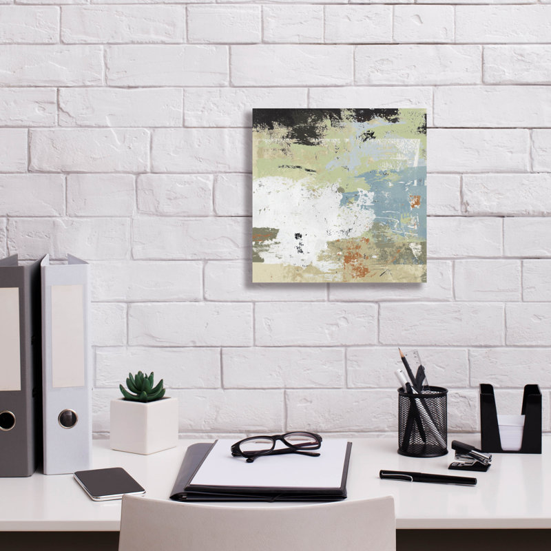 «Quarry No 3» par Suzanne Nicoll, art mural sur toile, 37 po x 37 po, H 12 po x l 12 po x P 0,75 po