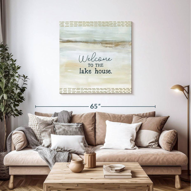 Khylige Lake Escape Welcome Wall Sign, 39" H x 39" W