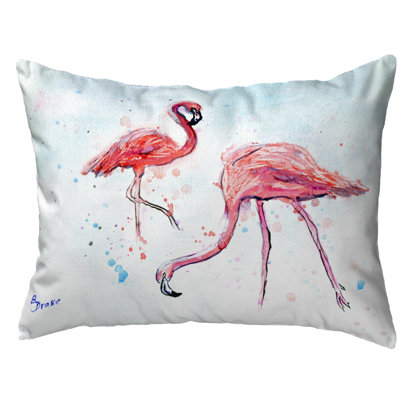  Funky Flamingos Outdoor Rectangular Pillow Cover & Insert