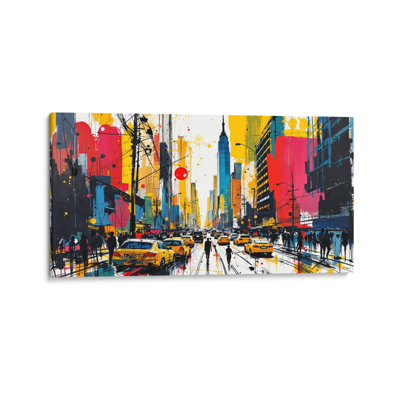 City In Motion, 18" H x 36" W