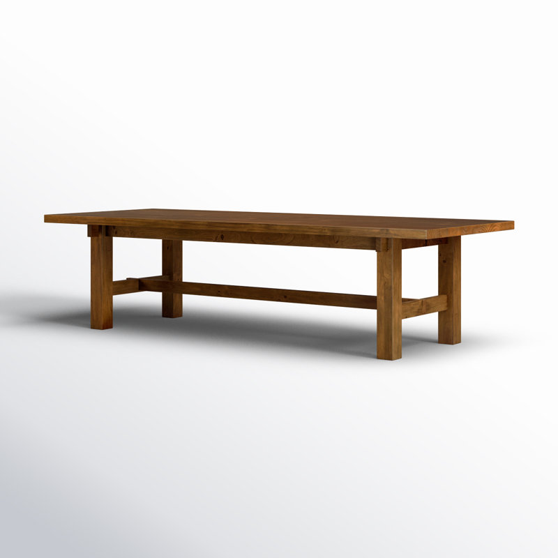 Octavia Rectangular Solid Wood Dining Table, 42" W x 109" L