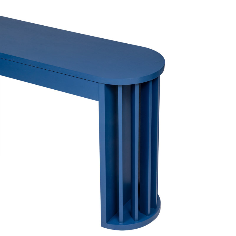U_Style 59-Inch Long Console Table, Navy Blue