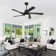 5 - ABS Blades Indoor Ceiling Fan with Light and Remote