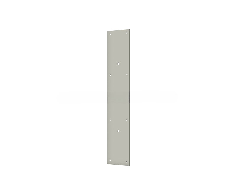 Plaque de poussée Deltana PPH3520U15 de 20 po pour poignée de porte de 10 po en nickel brossé, Brushed Nickel