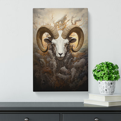Ram Sheep Symbolism - Wrapped Canvas