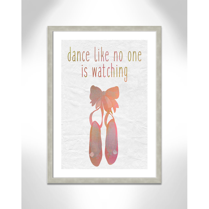 Danse, impression sur papier, H 34,5 po x l 24,5 po x P 0,6 po, Encadré plat argent chaud