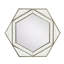 Miroir mural 35,4 "Modern Glam Hexagon