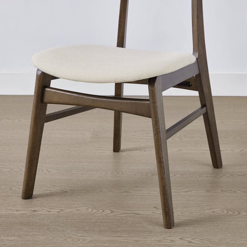 5-Piece Wood Upholstered Dining Set, Brown