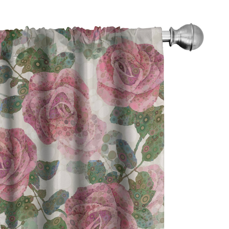 Semi Sheer Curtain Pair, 28" W x 95" L