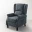 Fauteuil inclinable rembourré avec accoudoirs manuels en bois massif chauffant-397452450