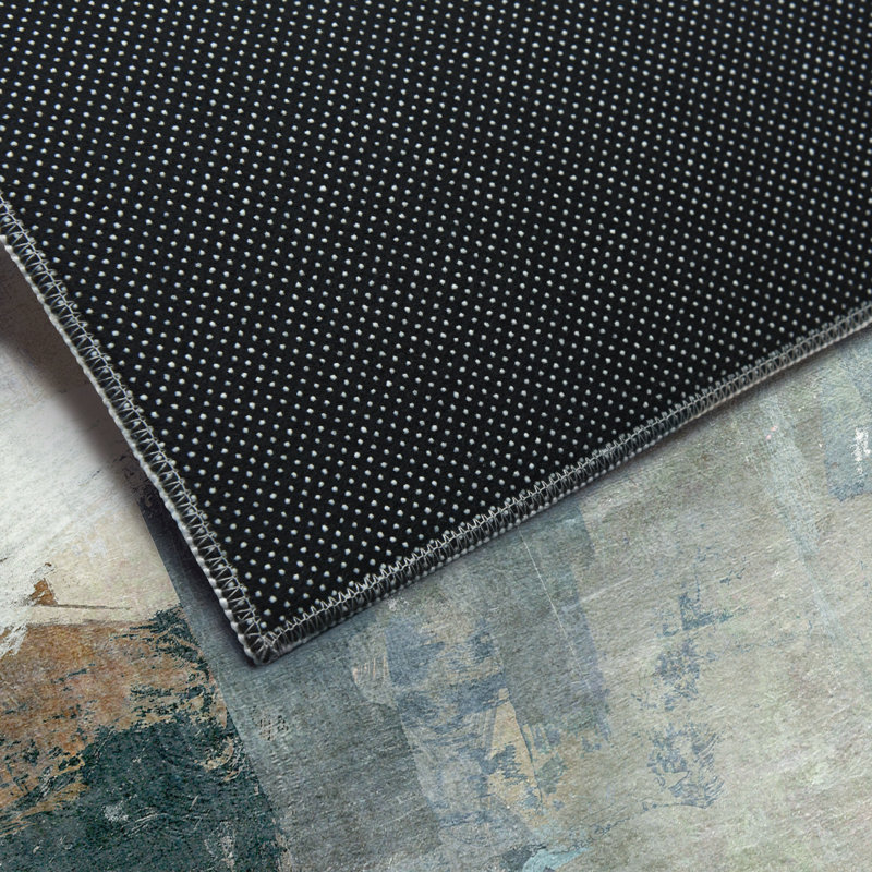 Interstellar Washable Abstract Area Rug, Power-loomed, Heavenly Softness with Non-Slipping Backing