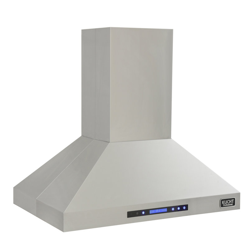 Kucht 36" W Stainless Steel Island Range Hood