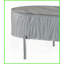 Gris ultrabrillant Table basse chromée - Design ovale / rond pour le salon, style moderne Fonctionnel