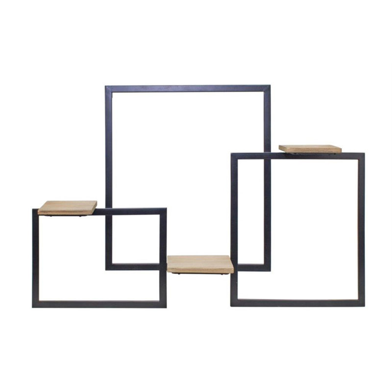 Tablette murale L 37 po x H 24 po fer / bois