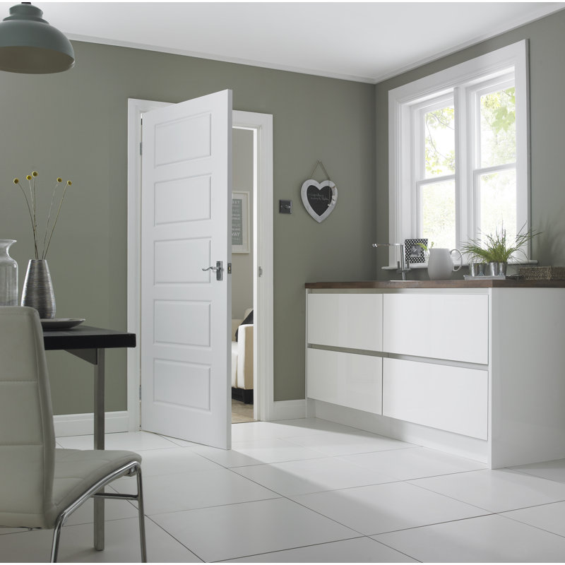 Internal Door Primed, 198.1cm H x 83.8cm W x 4.4cm D