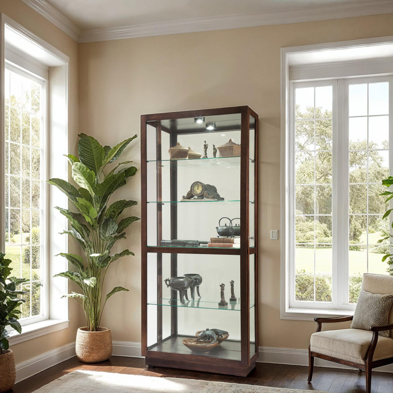 Jayden Lighted Curio Cabinet