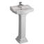 Lavabo de salle de bain en forme de U en porcelaine vitreuse avec trop-plein Stanford-93815963-93815960