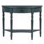 Console rustique demi-lune avec tiroir et tablette-1841738948