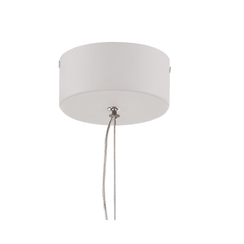 Ricky 1 - Light LED Unique/Statement Pendant, Matte White