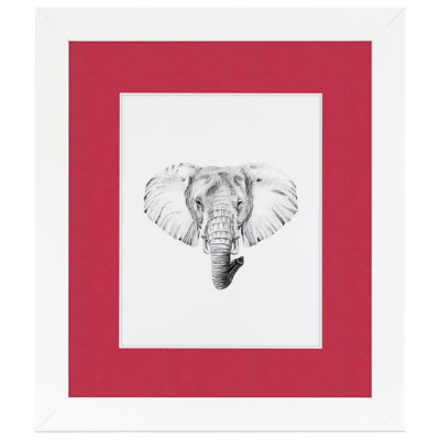 White Matte Picture Frame with Mat