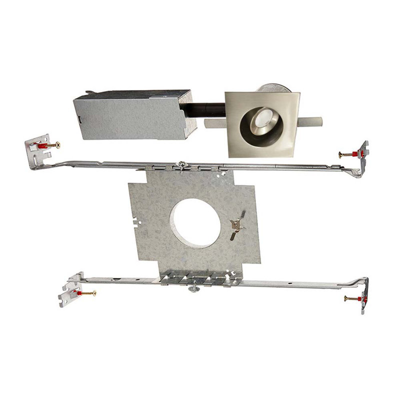 LEDme® Dimmable IC Rated Standard Recessed Lighting Kit, Brushed Nickel, Warm White