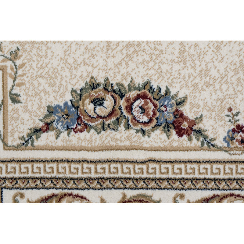 Tapis ivoire Attell, Ovale 6 pi 7 po x 9 pi 6 po