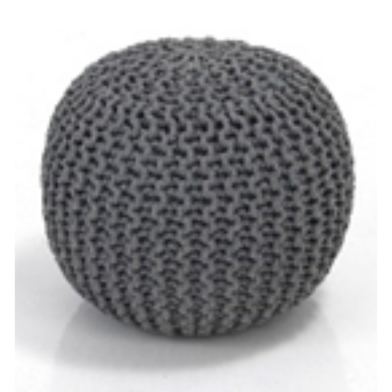 Standifer 43cm Wide Round Solid Colour Pouffe Ottoman